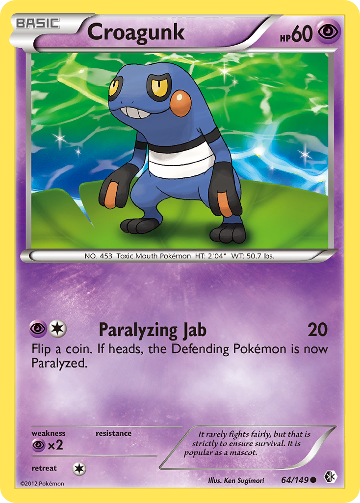 Croagunk (64/149) [Black & White: Boundaries Crossed] | Good Games Morley
