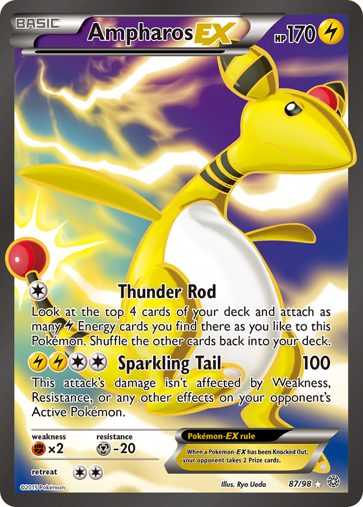 Ampharos EX (87/98) [XY: Ancient Origins] | Good Games Morley