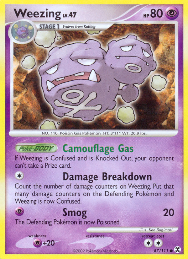 Weezing (87/111) [Platinum: Rising Rivals] | Good Games Morley