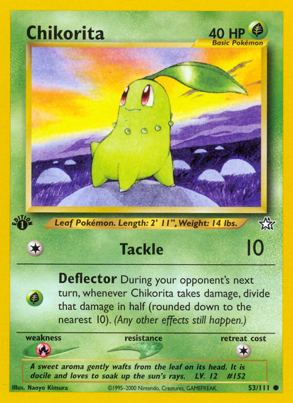 Chikorita (53/111) [Neo Genesis 1st Edition] | Good Games Morley