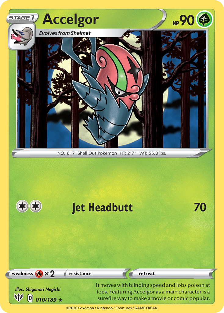 Accelgor (010/189) [Sword & Shield: Darkness Ablaze] | Good Games Morley