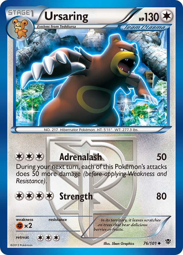 Ursaring (76/101) [Black & White: Plasma Blast] | Good Games Morley