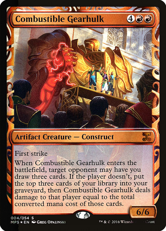Combustible Gearhulk [Kaladesh Inventions] | Good Games Morley