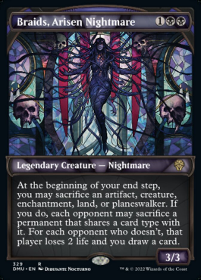 Braids, Arisen Nightmare (Showcase Textured) [Dominaria United] | Good Games Morley