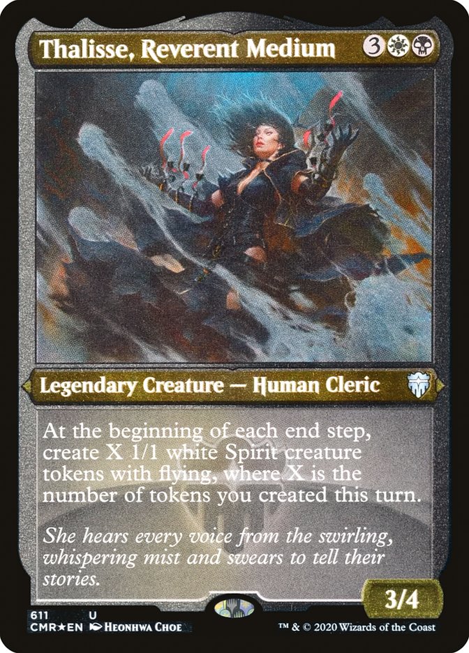 Thalisse, Reverent Medium (Etched) [Commander Legends] | Good Games Morley