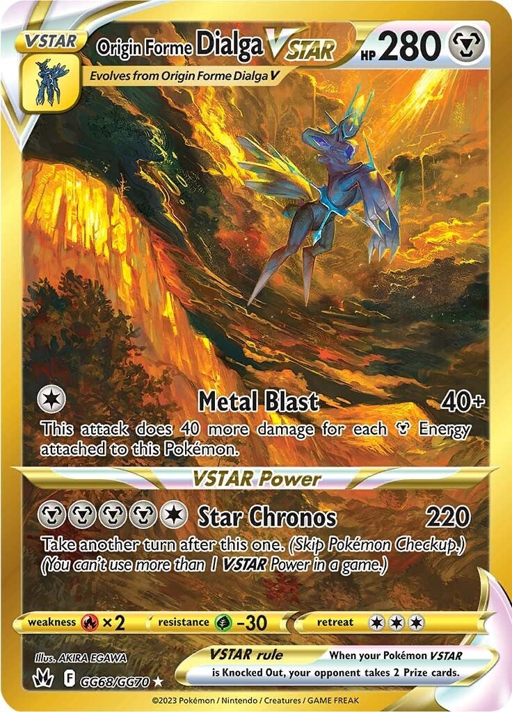 Origin Forme Dialga VSTAR (GG68/GG70) (Secret) [Sword & Shield: Crown Zenith] | Good Games Morley