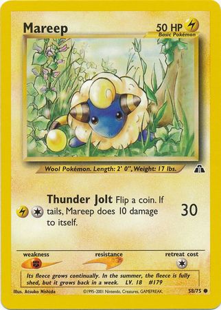 Mareep (58/75) [Neo Discovery Unlimited] | Good Games Morley