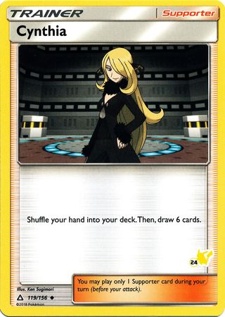 Cynthia (119/156) (Pikachu Stamp #24) [Battle Academy 2020] | Good Games Morley