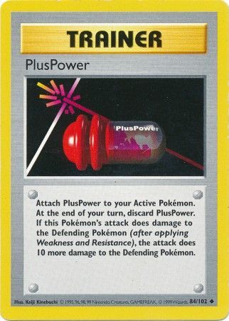 PlusPower (84/102) [Base Set Shadowless Unlimited] | Good Games Morley
