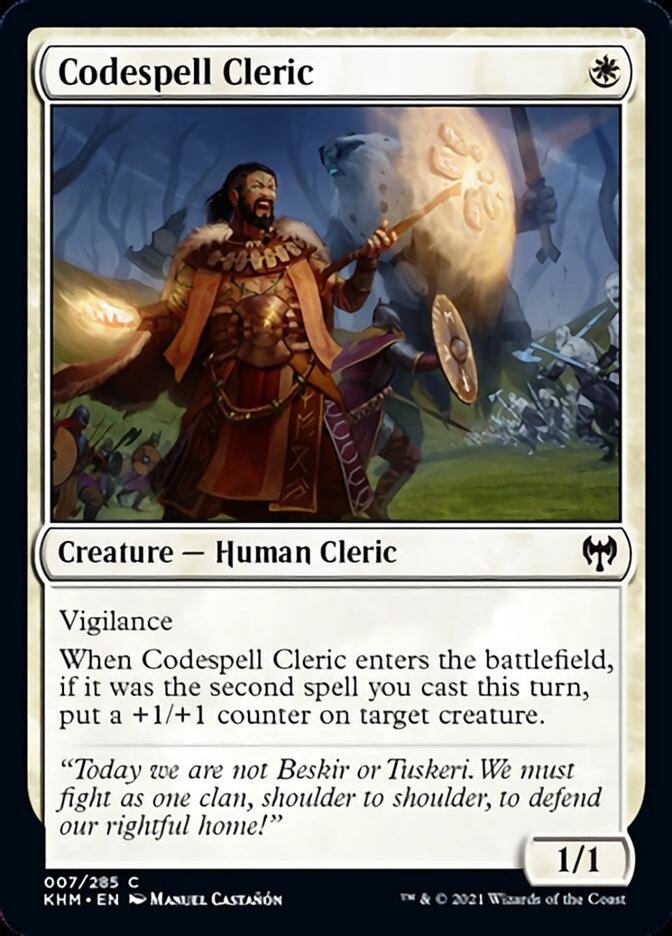Codespell Cleric [Kaldheim] | Good Games Morley