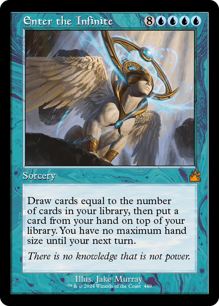 Enter the Infinite (Retro Frame) [Ravnica Remastered] | Good Games Morley