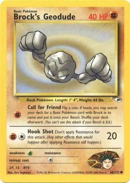 Brock's Geodude (66/132) [Gym Heroes Unlimited] | Good Games Morley