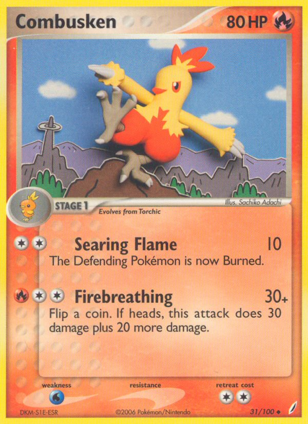 Combusken (31/100) [EX: Crystal Guardians] | Good Games Morley