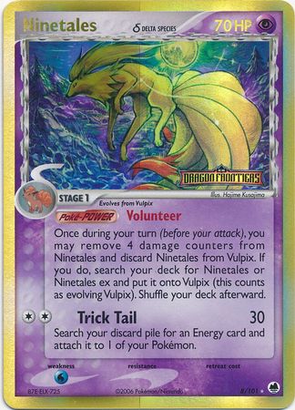 Ninetales (8/101) (Delta Species) (Stamped) [EX: Dragon Frontiers] | Good Games Morley