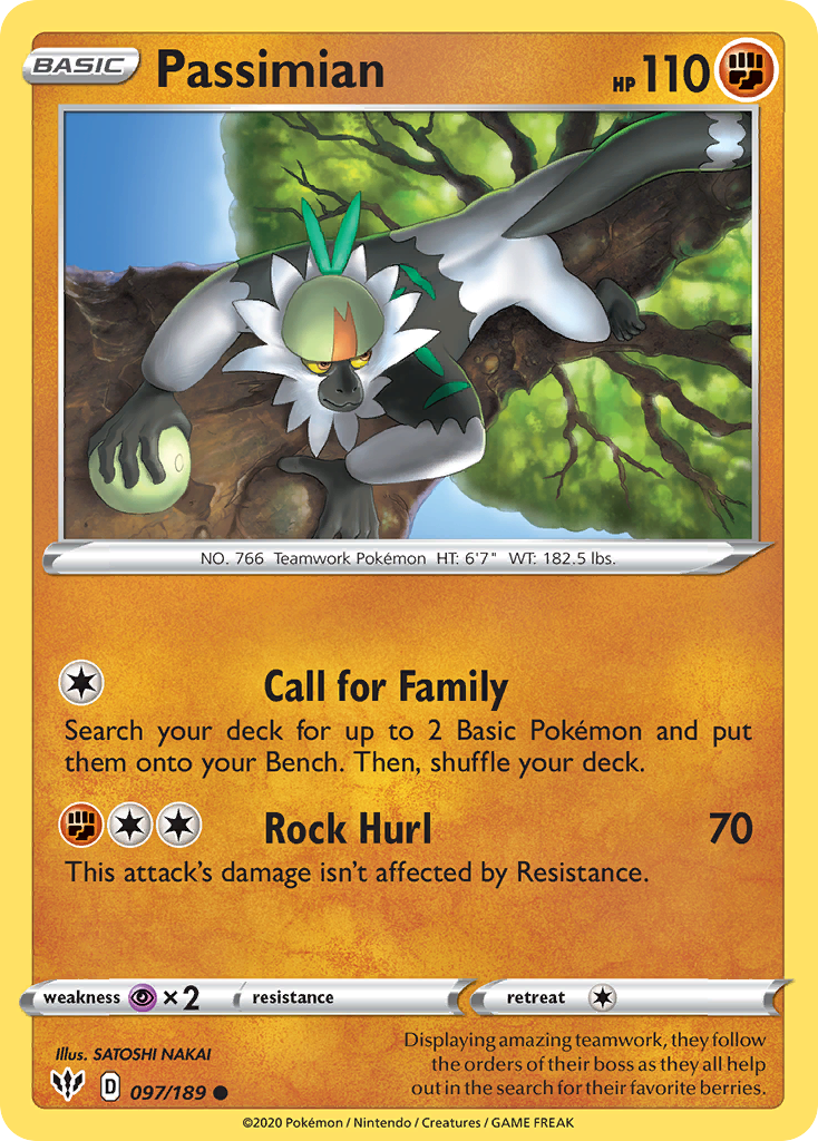 Passimian (097/189) [Sword & Shield: Darkness Ablaze] | Good Games Morley