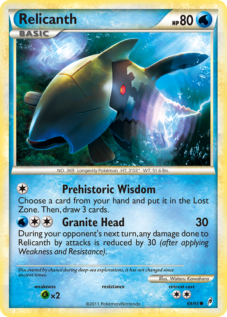 Relicanth (69/95) [HeartGold & SoulSilver: Call of Legends] | Good Games Morley
