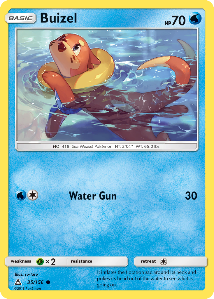 Buizel (35/156) [Sun & Moon: Ultra Prism] | Good Games Morley
