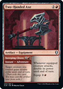 Two-Handed Axe // Sweeping Cleave [Commander Legends: Battle for Baldur's Gate] | Good Games Morley