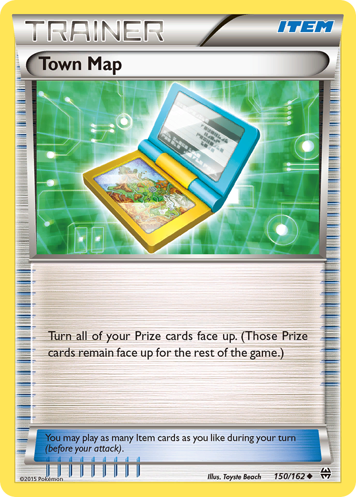 Town Map (150/162) [XY: BREAKthrough] | Good Games Morley