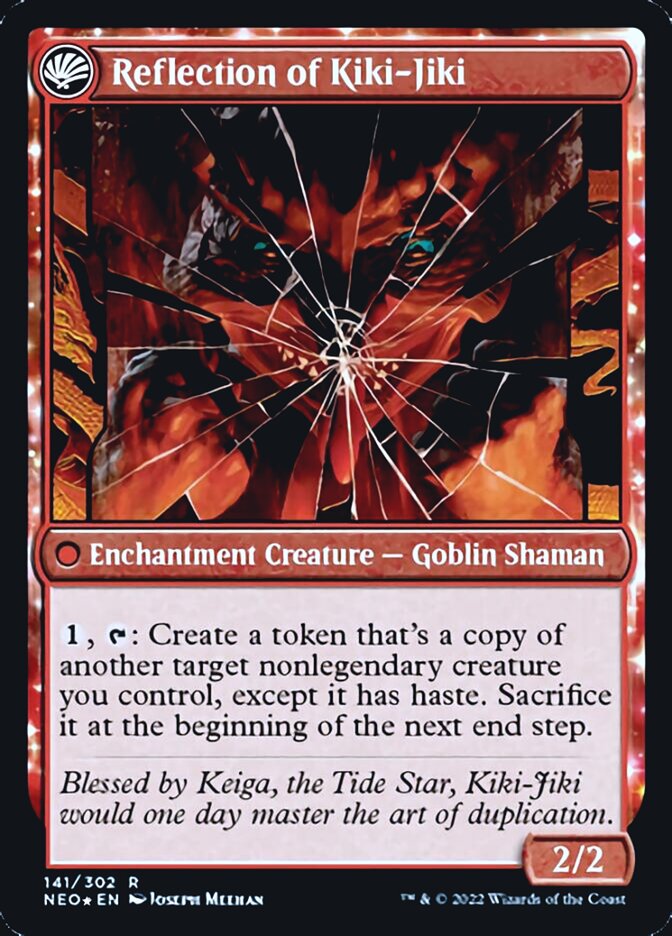 Fable of the Mirror-Breaker // Reflection of Kiki-Jiki [Kamigawa: Neon Dynasty Prerelease Promos] | Good Games Morley