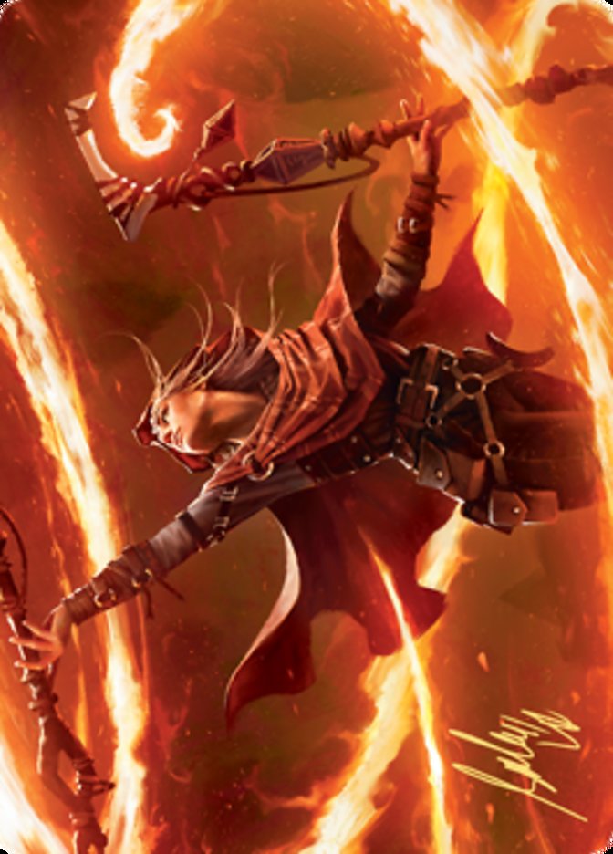 Magmatic Channeler Art Card (Gold-Stamped Signature) [Zendikar Rising Art Series] | Good Games Morley