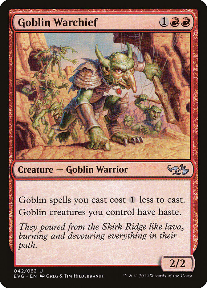 Goblin Warchief (Elves vs. Goblins) [Duel Decks Anthology] | Good Games Morley