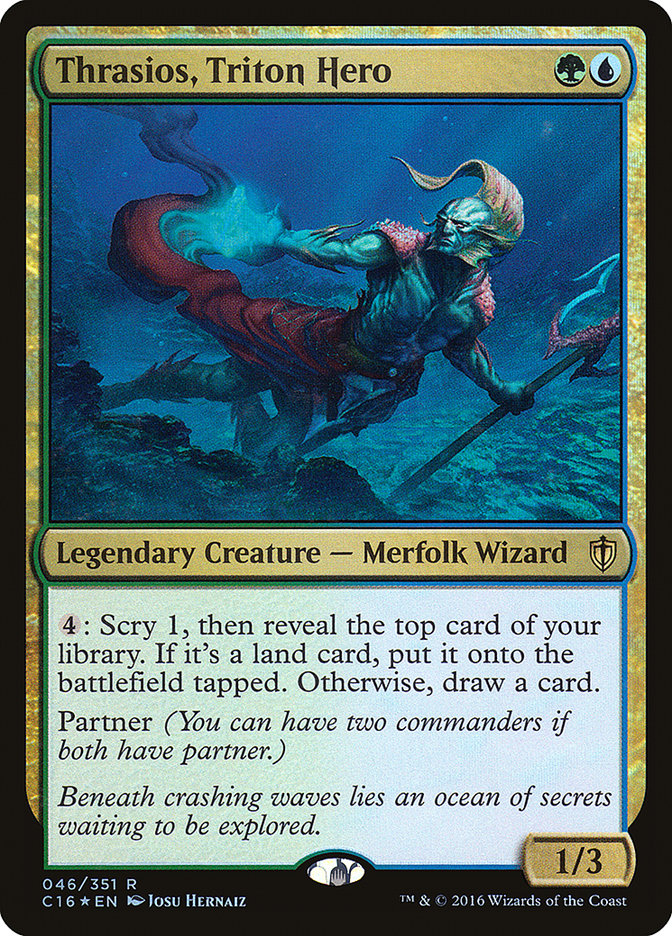 Thrasios, Triton Hero [Commander 2016] | Good Games Morley