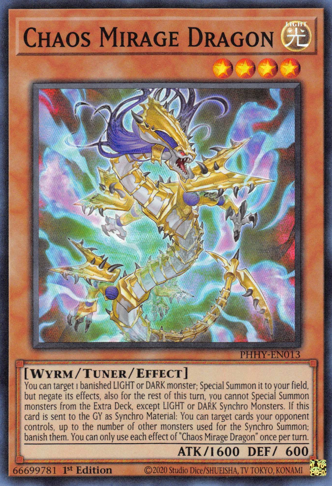 Chaos Mirage Dragon [PHHY-EN013] Super Rare | Good Games Morley