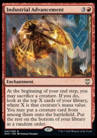Industrial Advancement (Promo Pack) [Streets of New Capenna Commander Promos] | Good Games Morley