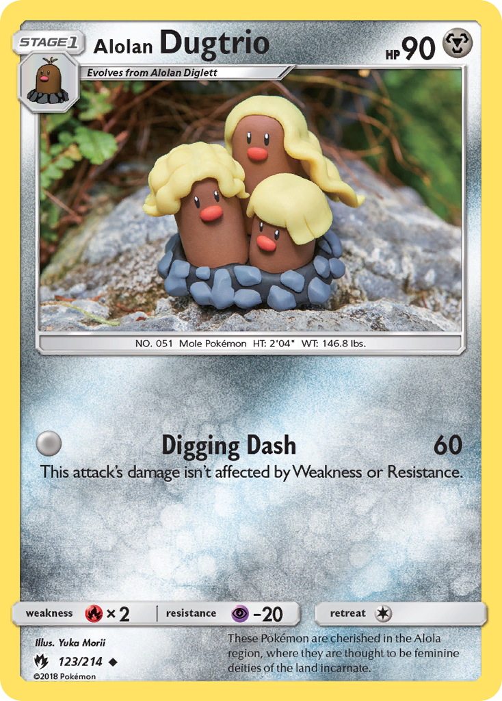 Alolan Dugtrio (123/214) [Sun & Moon: Lost Thunder] | Good Games Morley