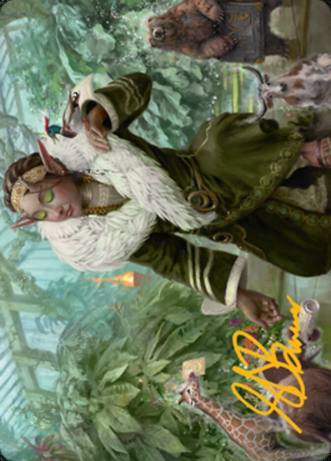Rumor Gatherer Art Card (Gold-Stamped Signature) [Streets of New Capenna Art Series] | Good Games Morley