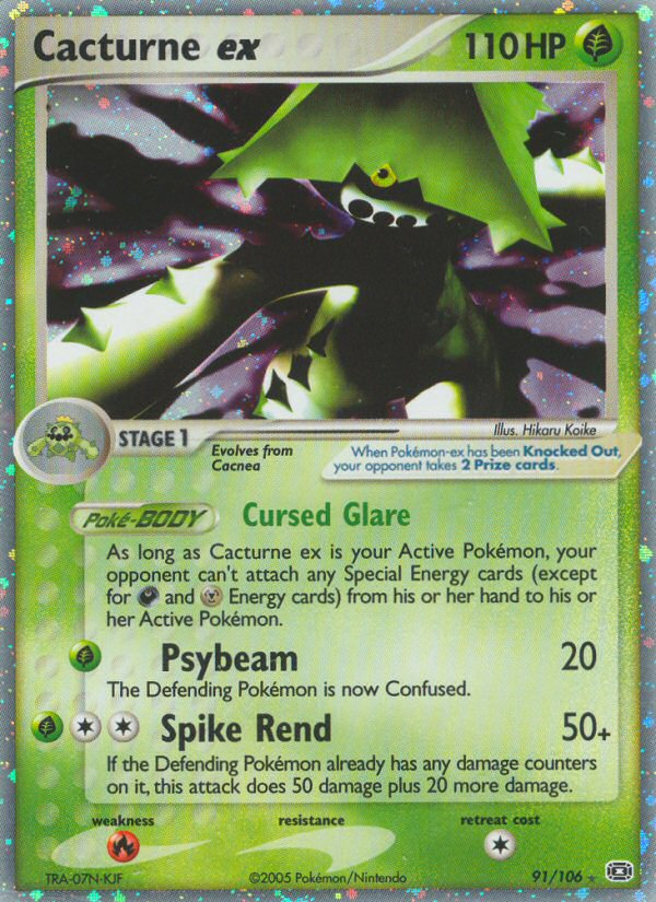 Cacturne ex (91/106) [EX: Emerald] | Good Games Morley