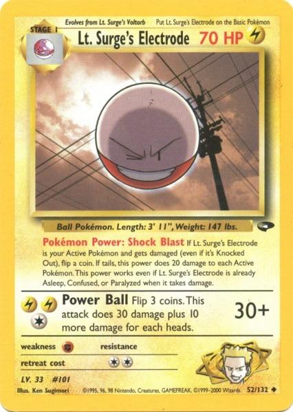 Lt. Surge's Electrode (52/132) [Gym Challenge Unlimited] | Good Games Morley