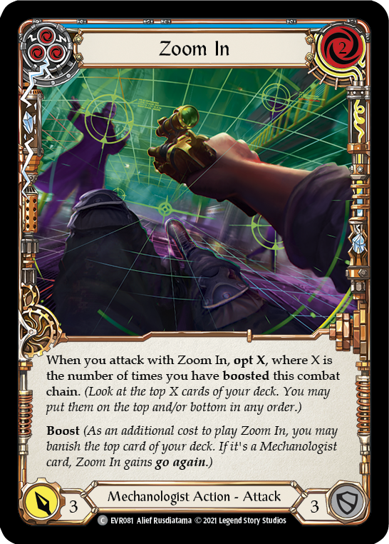 Zoom In (Blue) [EVR081] (Everfest)  1st Edition Rainbow Foil | Good Games Morley