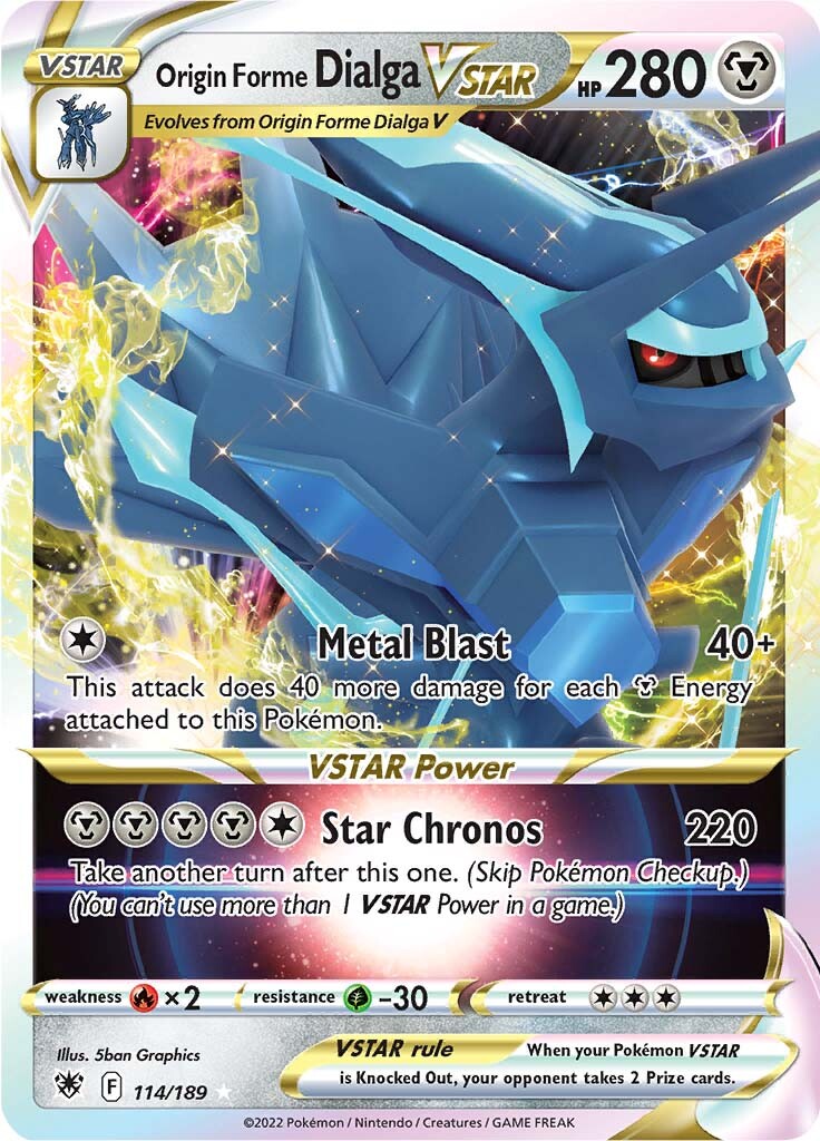Origin Forme Dialga VSTAR (114/189) [Sword & Shield: Astral Radiance] | Good Games Morley