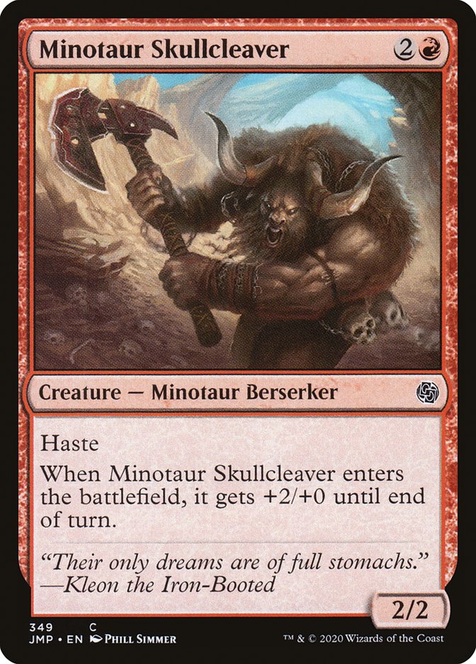 Minotaur Skullcleaver [Jumpstart] | Good Games Morley