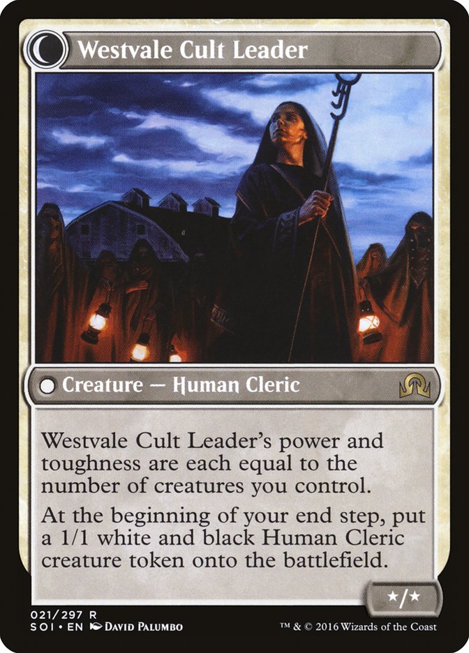 Hanweir Militia Captain // Westvale Cult Leader [Shadows over Innistrad] | Good Games Morley