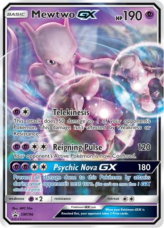 Mewtwo GX (SM196) (Jumbo Card) [Sun & Moon: Black Star Promos] | Good Games Morley