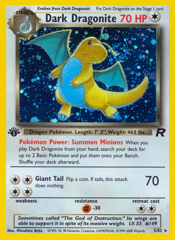 Dark Dragonite (5/82) [Team Rocket 1st Edition] | Good Games Morley