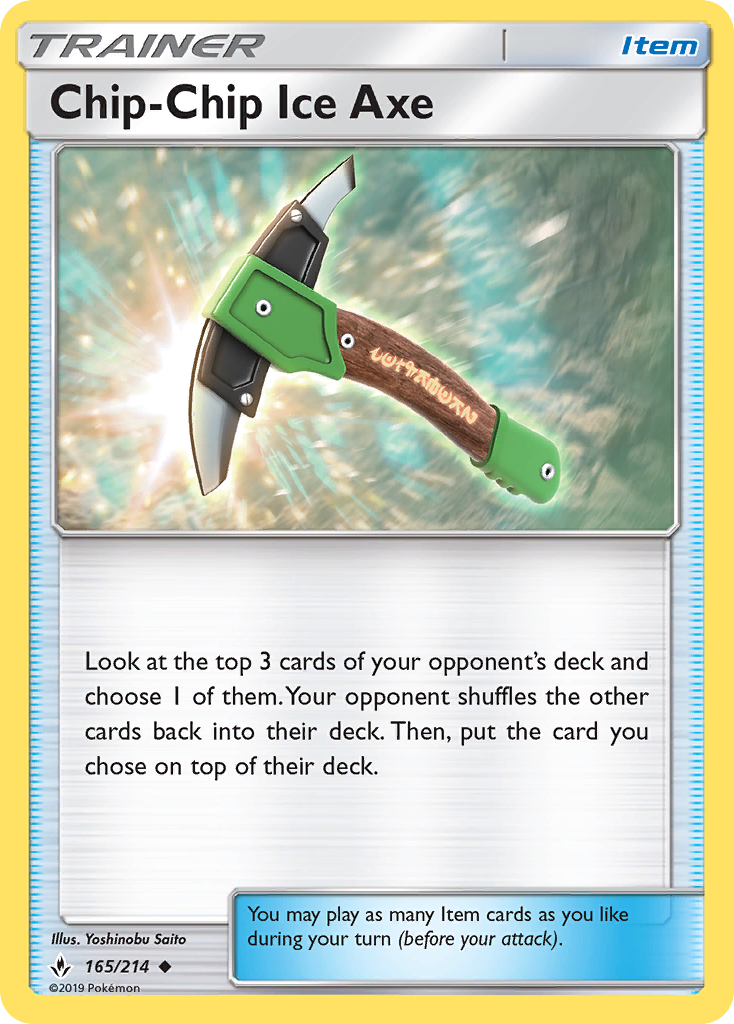 Chip-Chip Ice Axe (165/214) [Sun & Moon: Unbroken Bonds] | Good Games Morley