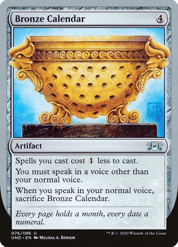 Bronze Calendar [Unsanctioned] | Good Games Morley