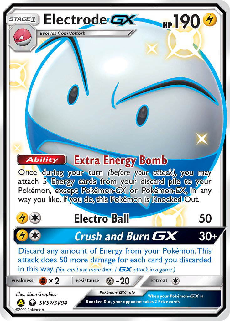 Electrode GX (SV57/SV94) [Sun & Moon: Hidden Fates - Shiny Vault] | Good Games Morley