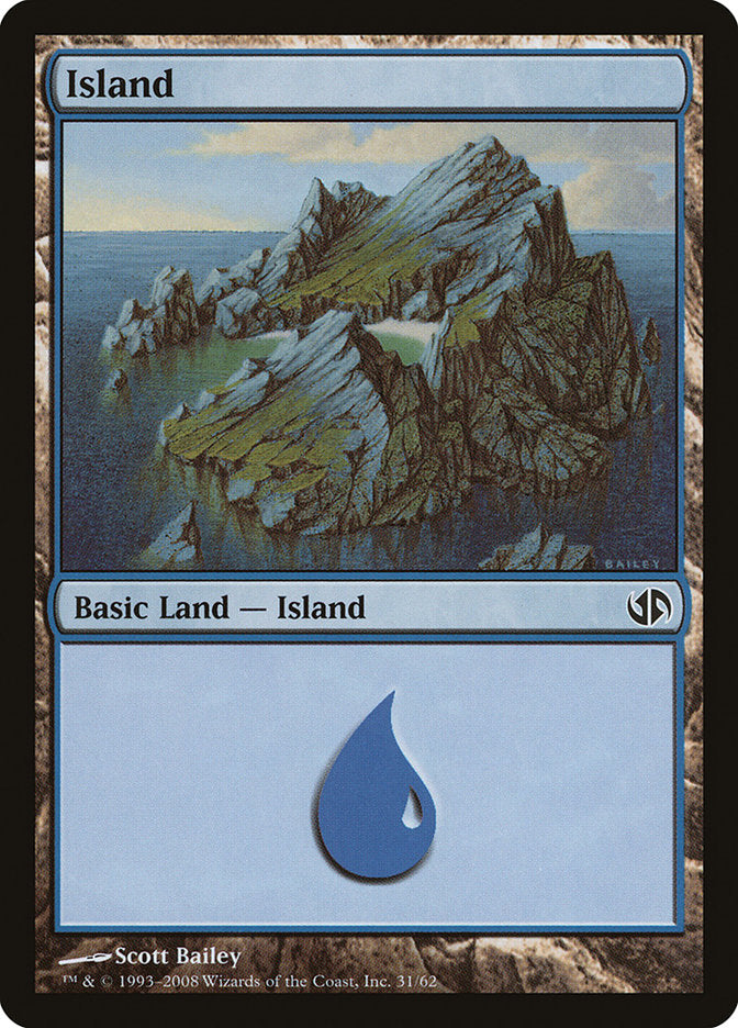 Island (31) [Duel Decks: Jace vs. Chandra] | Good Games Morley