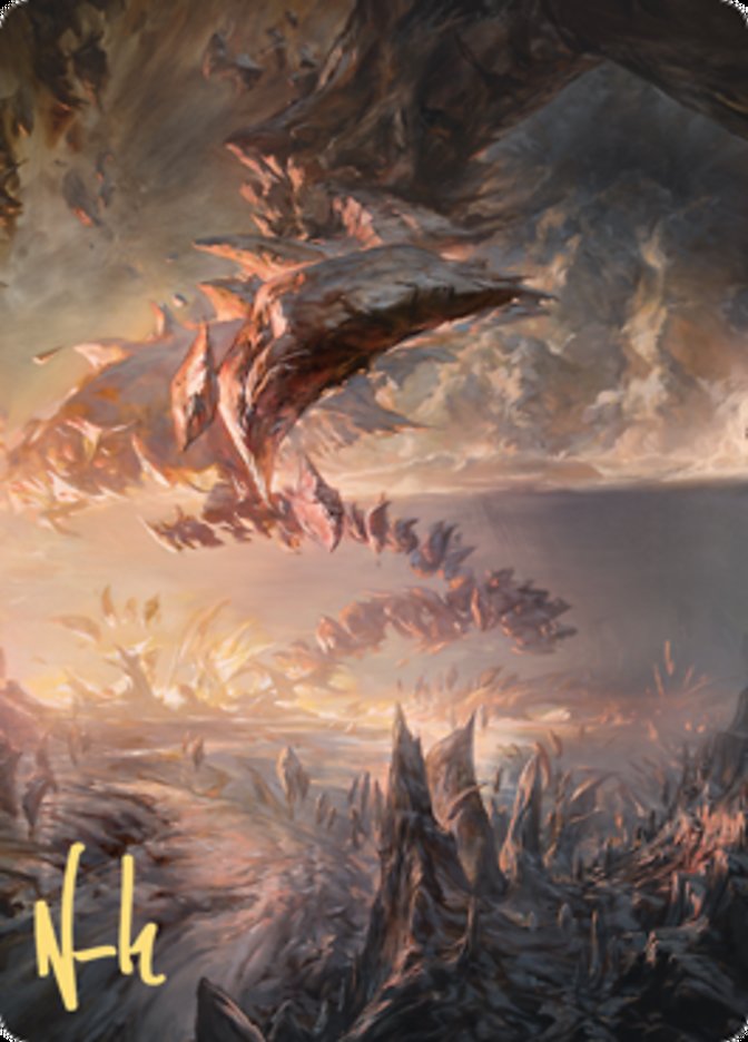 Needleverge Pathway Art Card (Gold-Stamped Signature) [Zendikar Rising Art Series] | Good Games Morley