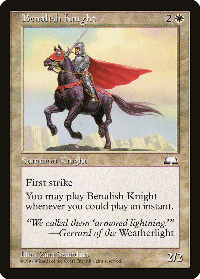 Benalish Knight [Weatherlight] | Good Games Morley