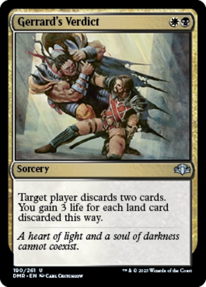 Gerrard's Verdict [Dominaria Remastered] | Good Games Morley