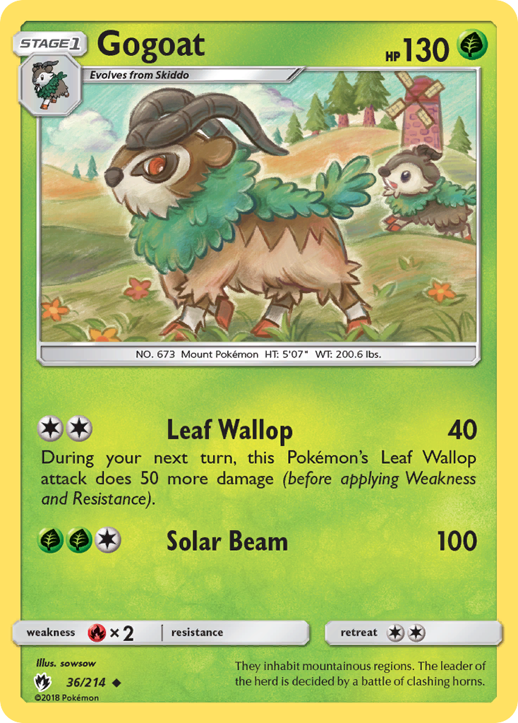 Gogoat (36/214) [Sun & Moon: Lost Thunder] | Good Games Morley