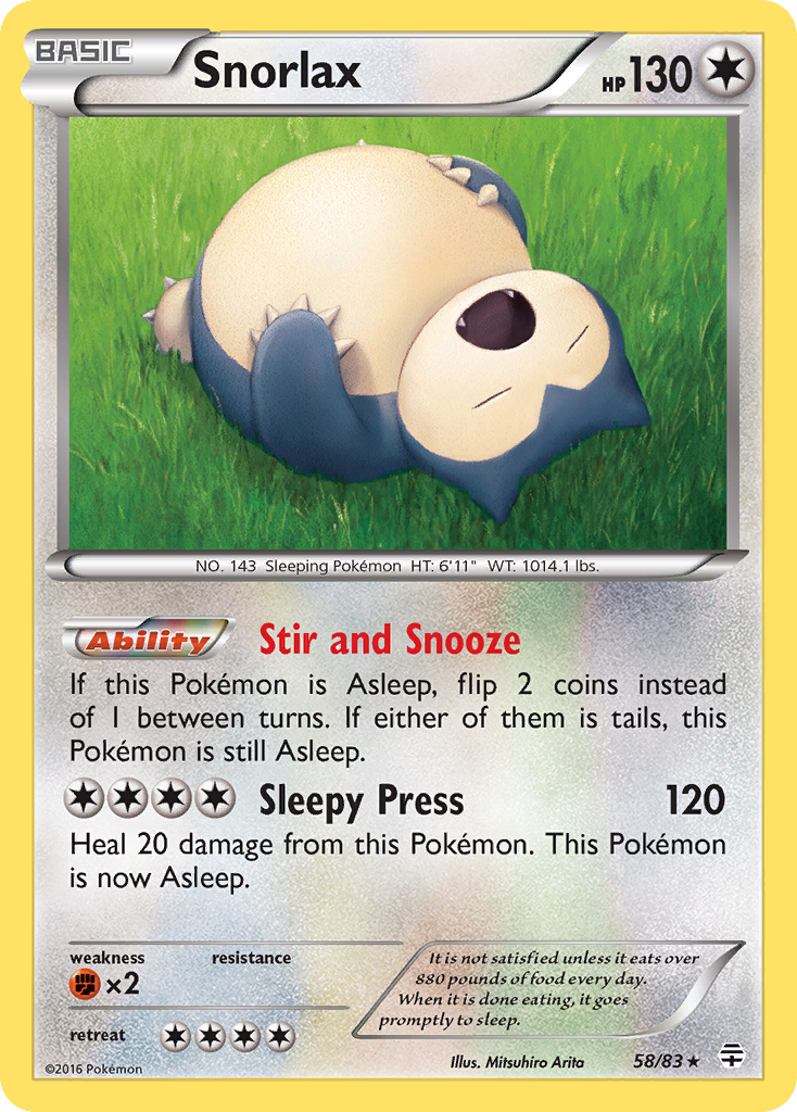 Snorlax (58/83) [XY: Generations] | Good Games Morley