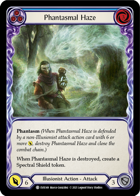 Phantasmal Haze (Blue) [EVR149] (Everfest)  1st Edition Rainbow Foil | Good Games Morley