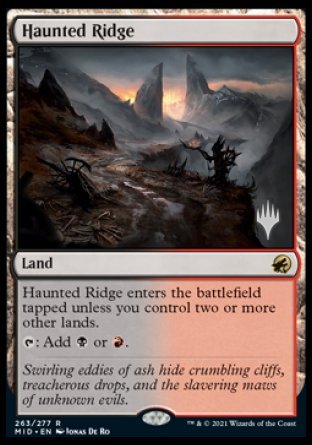 Haunted Ridge (Promo Pack) [Innistrad: Midnight Hunt Promos] | Good Games Morley